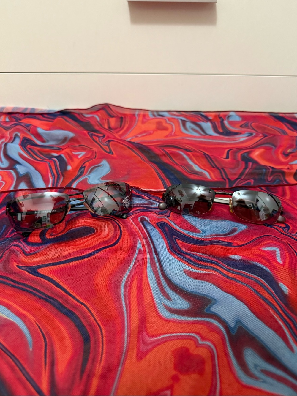 Vintage Steve Madden Y2K Rimless Shield Sunglasses Bundle 2-Piece